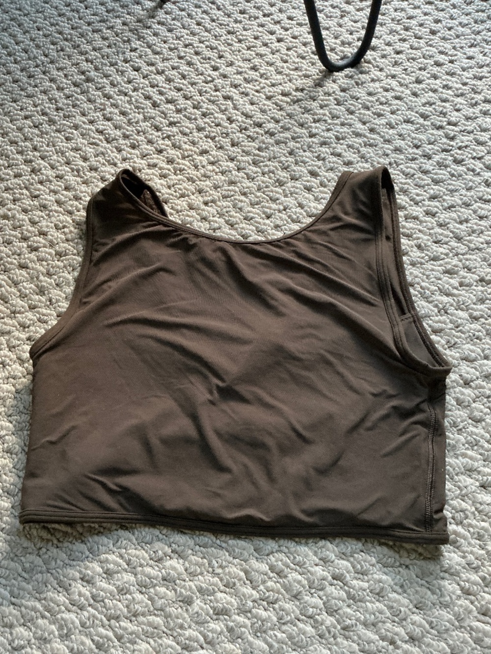 Slightly sheer lined lululemon bra top and shorts